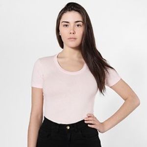 American Apparel Stretch High Waist Shorts -Black